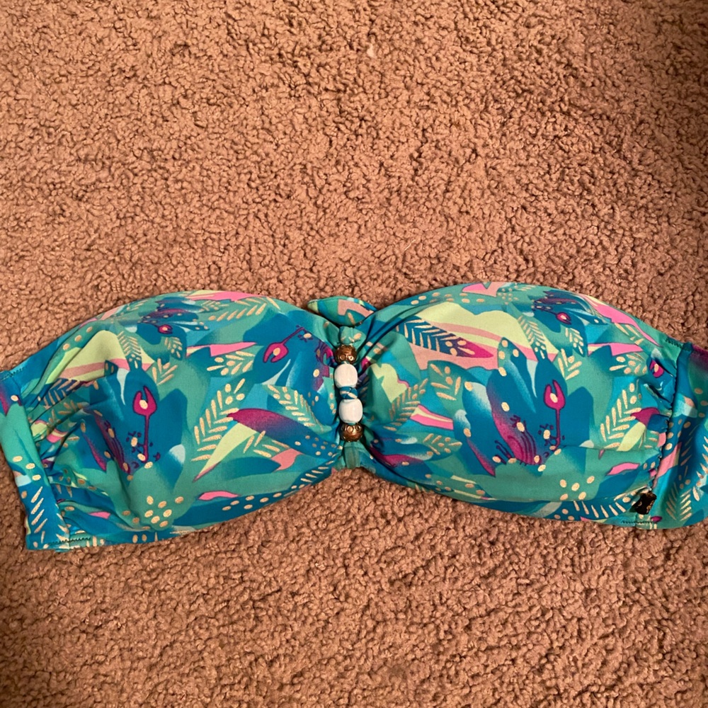 Le Vie En Rose bandeau bikini top